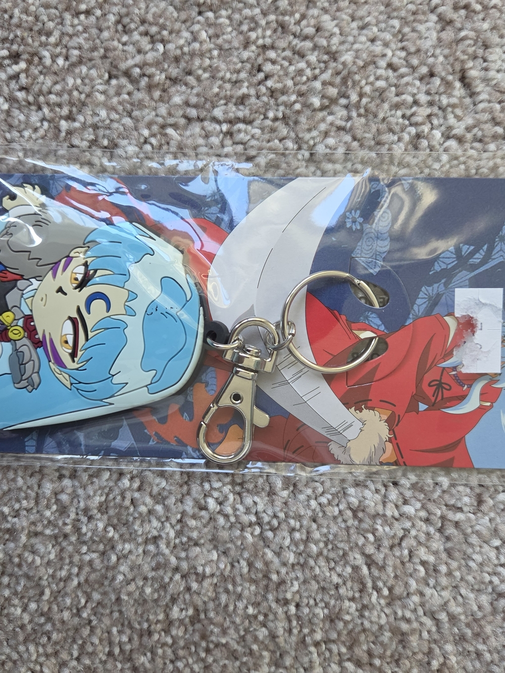 Blue Anime Character Keychain Charm